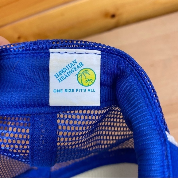 Hawaii Trucker Hat Snapback Baseball Vintage 80s Patch Cap Retro Brim USA - Picture 2 of 8